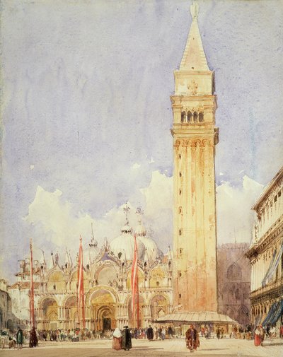 Piazza San Marco, Venice, c.1826 by Richard Parkes Bonington